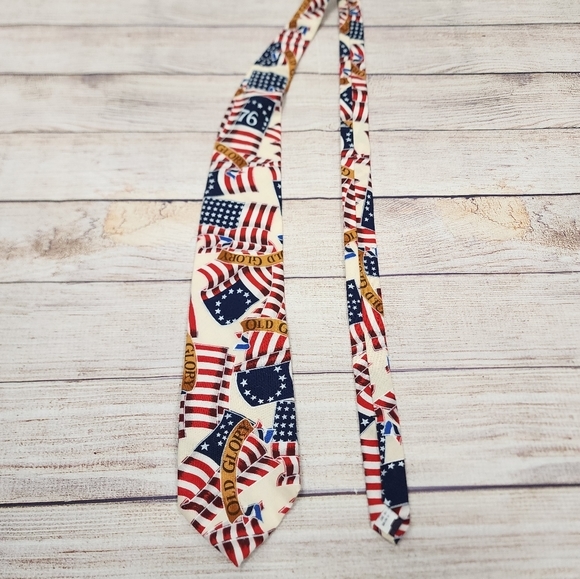 USA American Flag Old‎ Glory Cotton Tie - Picture 2 of 3
